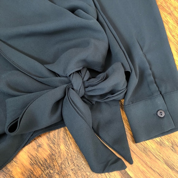 UO Luca Couture Surplice Side Tie Blouse - Picture 8 of 8